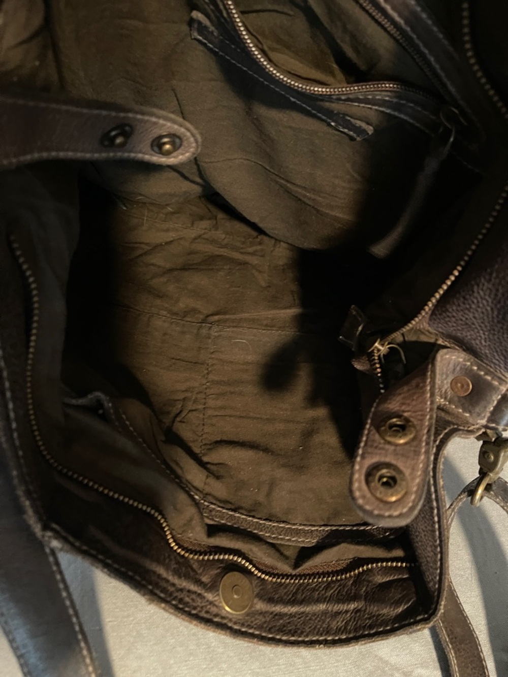 Amsterdam Heritage Leather Shoulder Bag with Top Handles - Picture 7 of 14